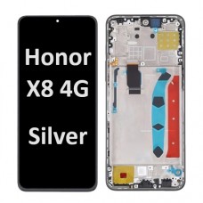 Honor X8 4G (2022) with frame LCD touch screen (Original Service Pack) [Silver] H-306